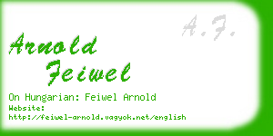 arnold feiwel business card